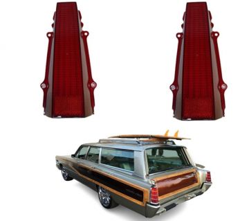 Tail Light Lens Pair, Colony Park Station Wagon